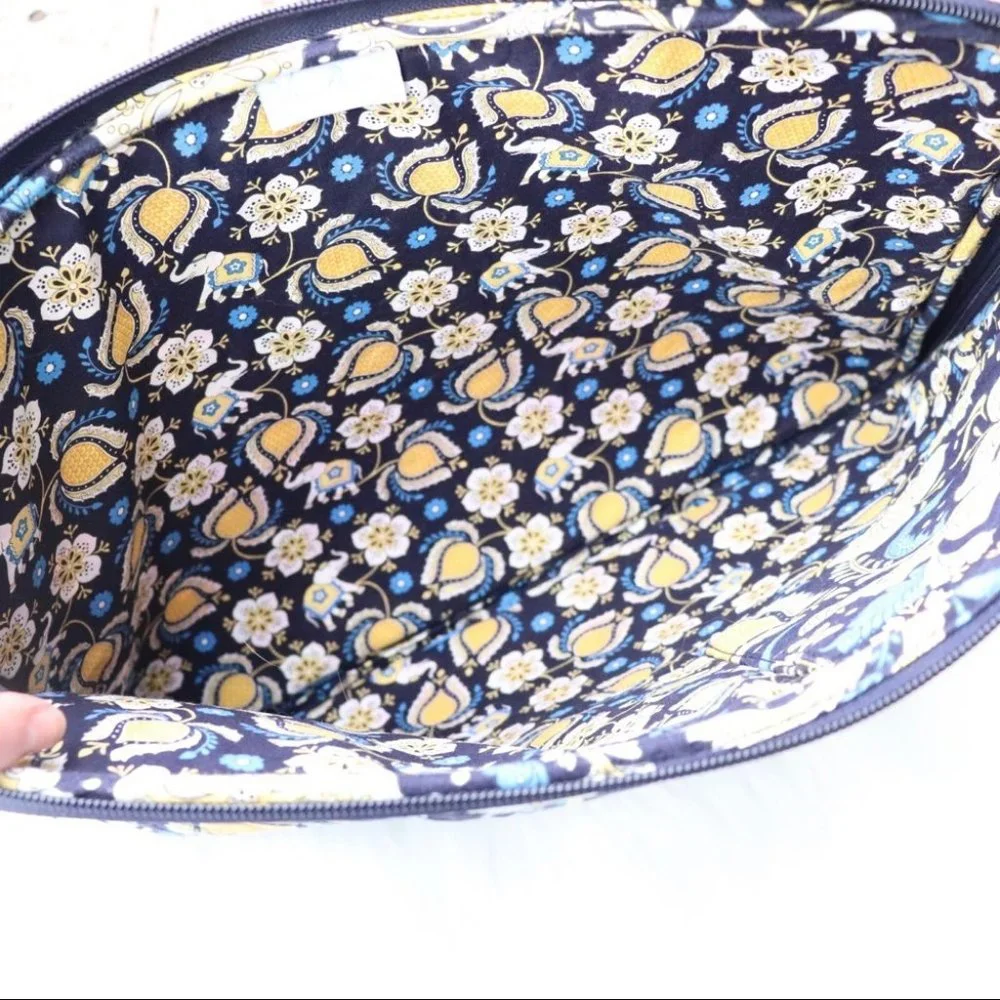 Vera Bradley Elephant Blue and Yellow Laptop Case - Picture 3 of 3